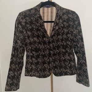 GAP Stretch Corduroy greenish Floral blazer. Size 0